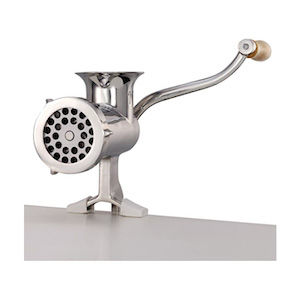 LEM brand hand meat grinder for deer, venison, elk, and other wild game