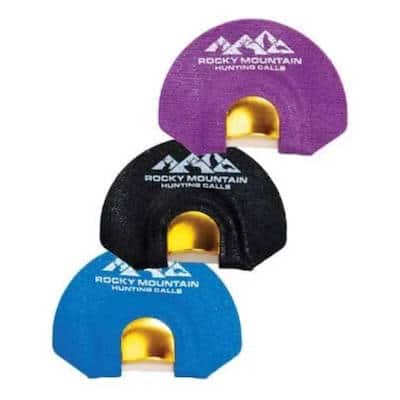 Blue, black, and purple elk diaphragm calls