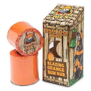 Blaze orange toilet paper for hunters