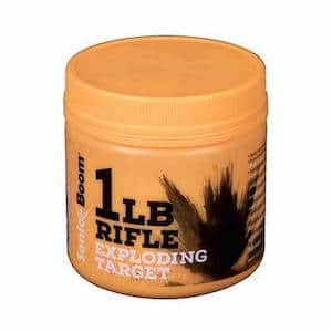 Exploding rifle target in a can