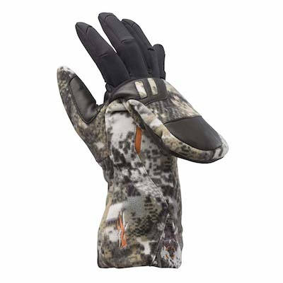 Sitka brand camo hunting mitt for cold weather
