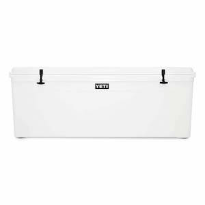 Large white YETI brand cooler for hauling meat