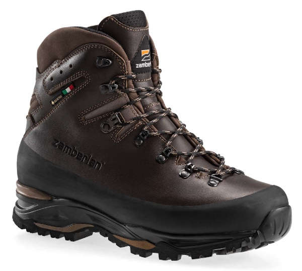 Dark brown Italian leather hunting boot