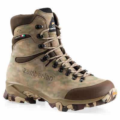 Camo leather hunting boot